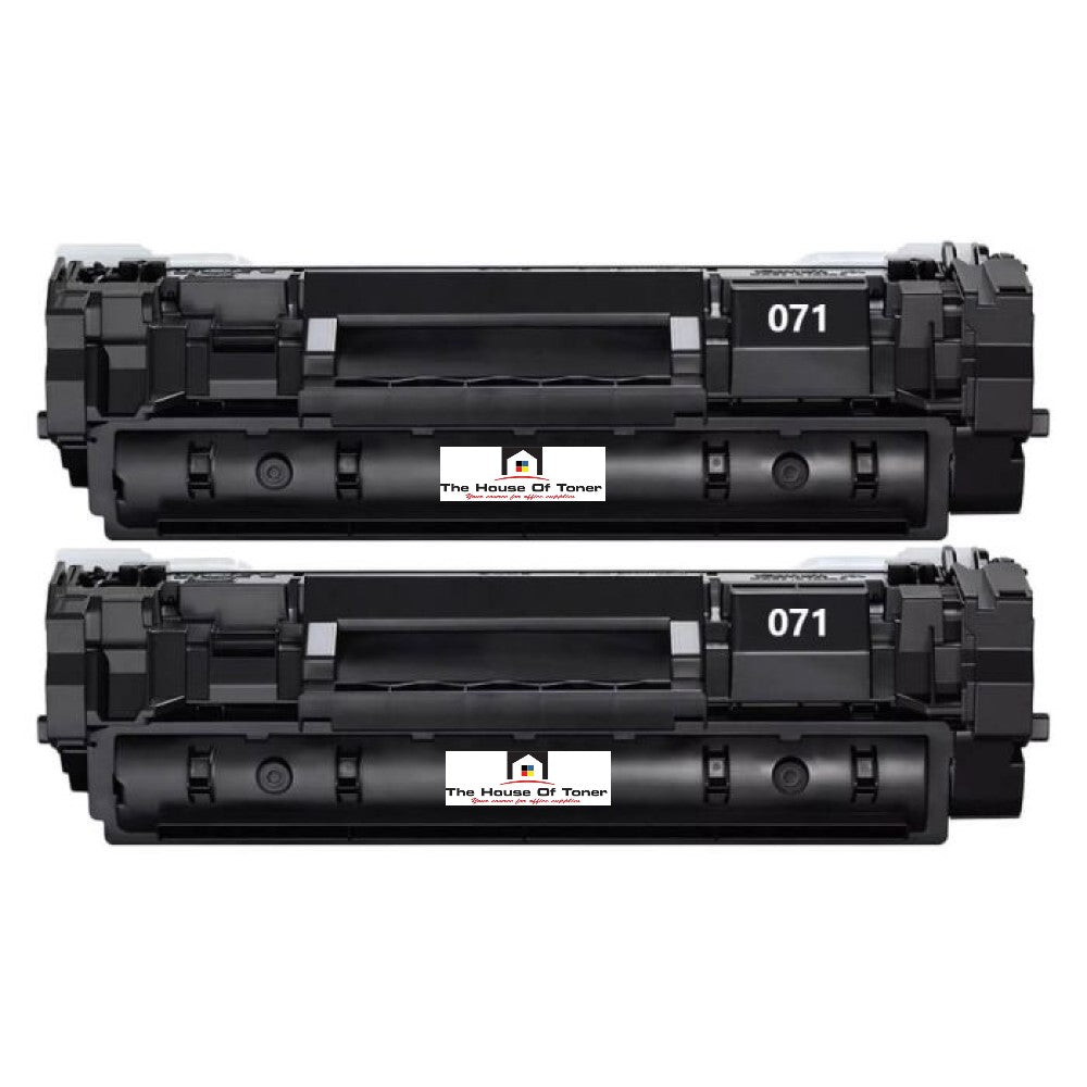 Compatible Toner Cartridge Replacement For CANON 645C001 (071) Black (1.2K YLD) 2-Pack