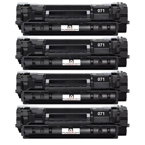 Compatible Toner Cartridge Replacement For CANON 645C001 (071) Black (1.2K YLD) 4-Pack