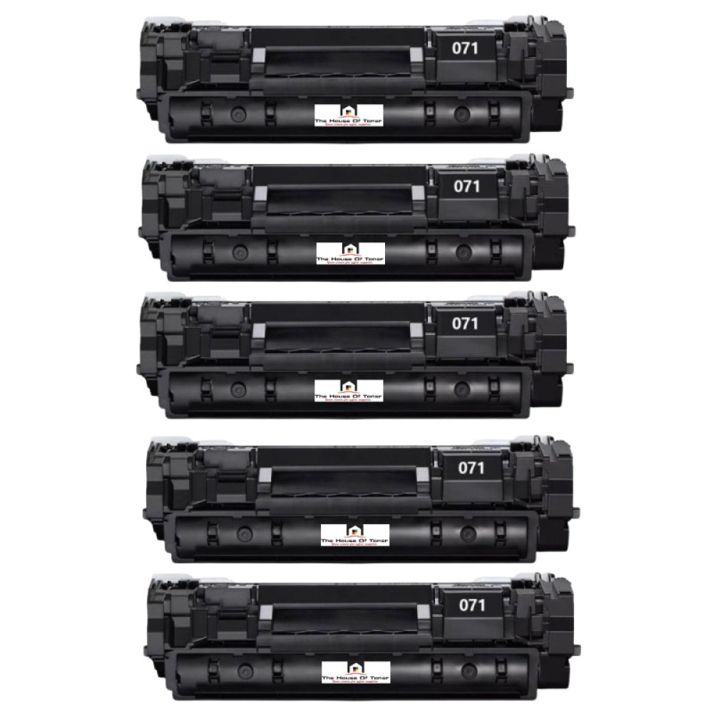 Compatible Toner Cartridge Replacement For CANON 645C001 (071) Black (1.2K YLD) 5-Pack Compatible Toner Cartridge Replacement For CANON 645C001 (071) Black (1.2K YLD) 5-Pack