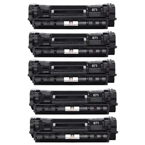 Compatible Toner Cartridge Replacement For CANON 645C001 (071) Black (1.2K YLD) 5-Pack