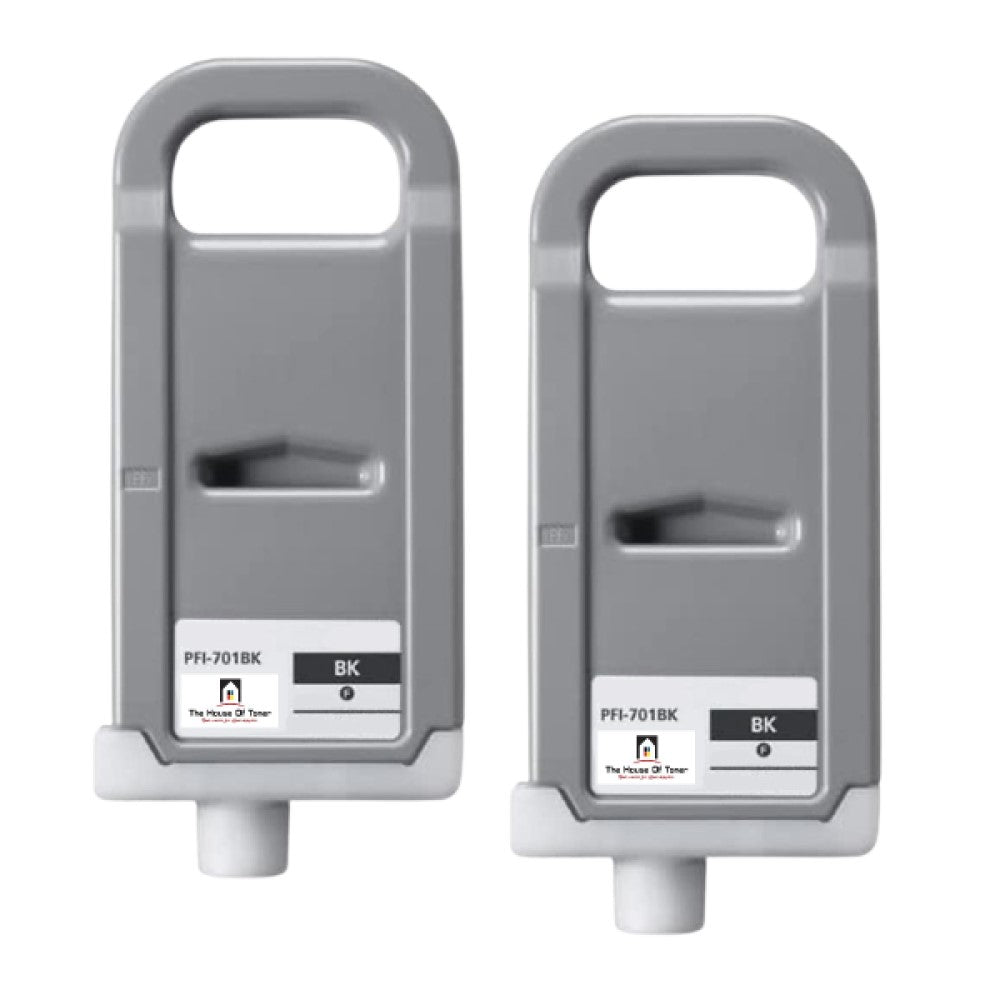 Compatible Ink Cartridge Replacement For CANON 0900B001AA (PFI-701BK) Black (700ML) 2-Pack Compatible Ink Cartridge Replacement For CANON 0900B001AA (PFI-701BK) Black (700ML) 2-Pack