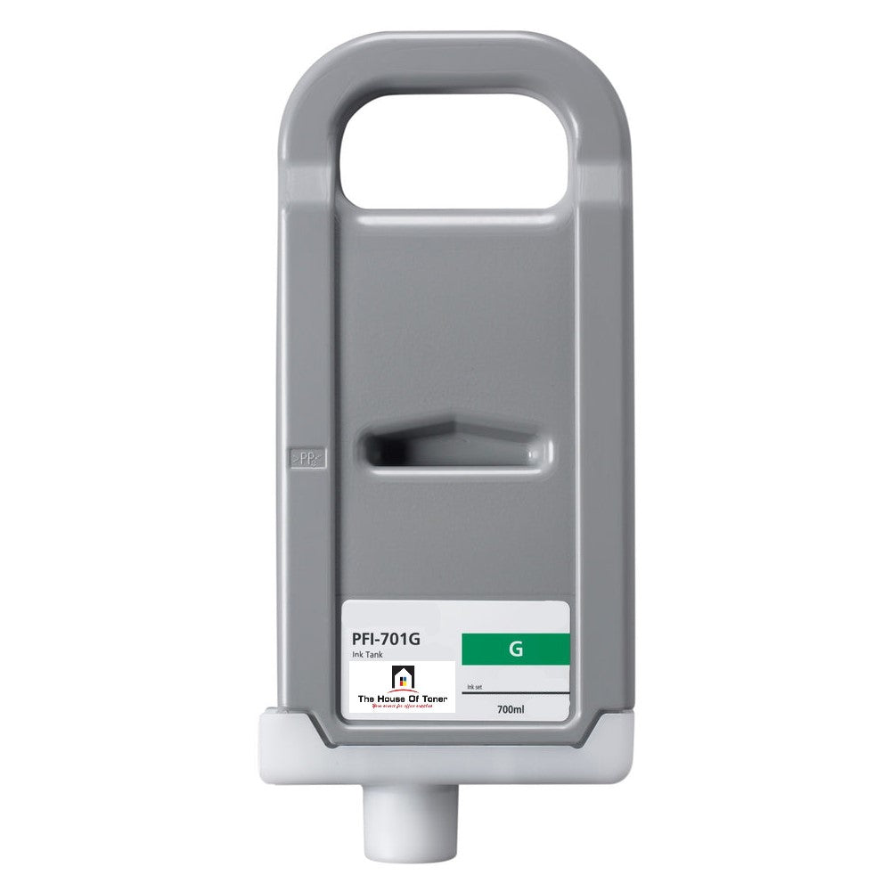 Compatible Ink Cartridge Replacement For CANON 0907B001AA (PFI-701G) Green (700ML) Compatible Ink Cartridge Replacement For CANON 0907B001AA (PFI-701G) Green (700ML)