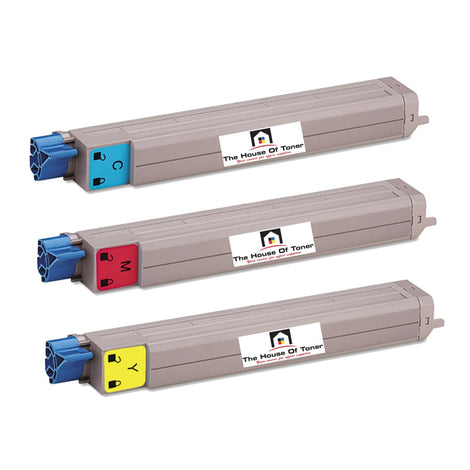 Compatible Toner Cartridge Replacement for XEROX 1) 106R01077,1) 106R01078,1) 106R01079 (Cyan, Magenta, Yellow) 3 Pack