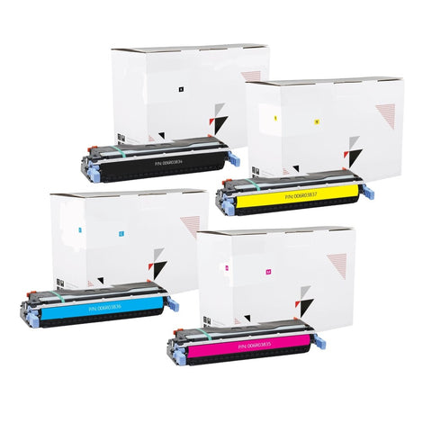 XEROX 006R03834, 006R03835, 006R03836, 006R03837 (HP 645A) Black, Cyan, Magenta, Yellow (13K YLD) 4-Pack (Genuine)