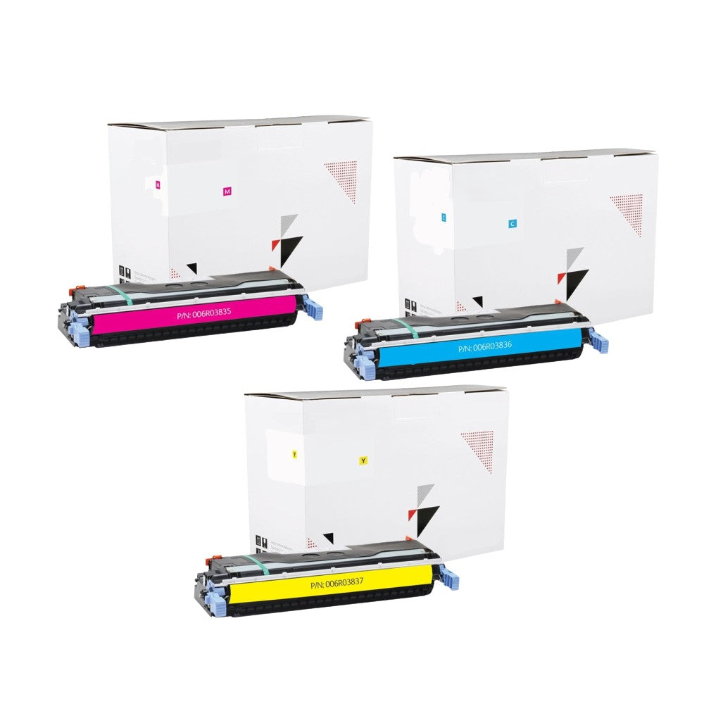 XEROX 006R03835, 006R03836, 006R03837 (HP 645A) Cyan, Magenta, Yellow (13K YLD) 3-Pack (Genuine) XEROX 006R03835, 006R03836, 006R03837 (HP 645A) Cyan, Magenta, Yellow (13K YLD) 3-Pack (Genuine)