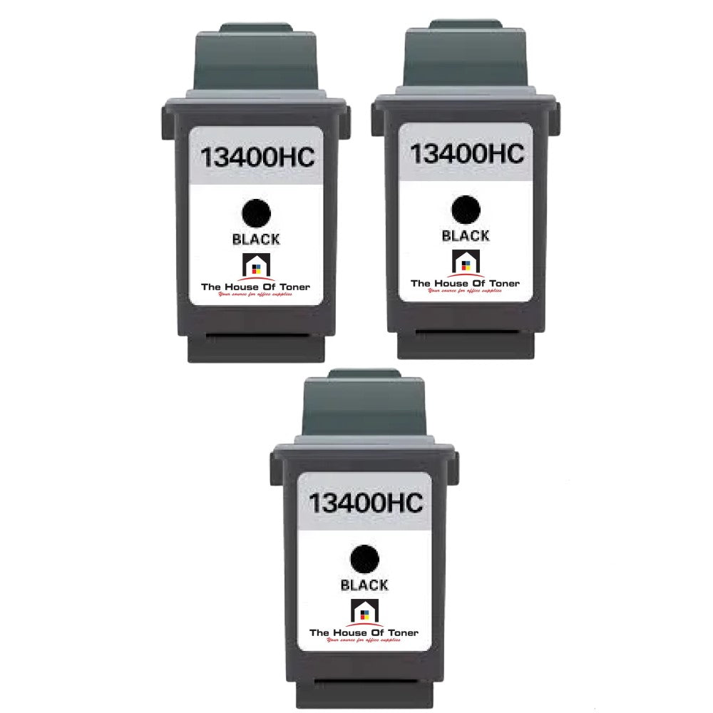 Compatible Ink Cartridge Replacement For LEXMARK 13400HC (Black) 600 YLD (3-Pack) Compatible Ink Cartridge Replacement For LEXMARK 13400HC (Black) 600 YLD (3-Pack)
