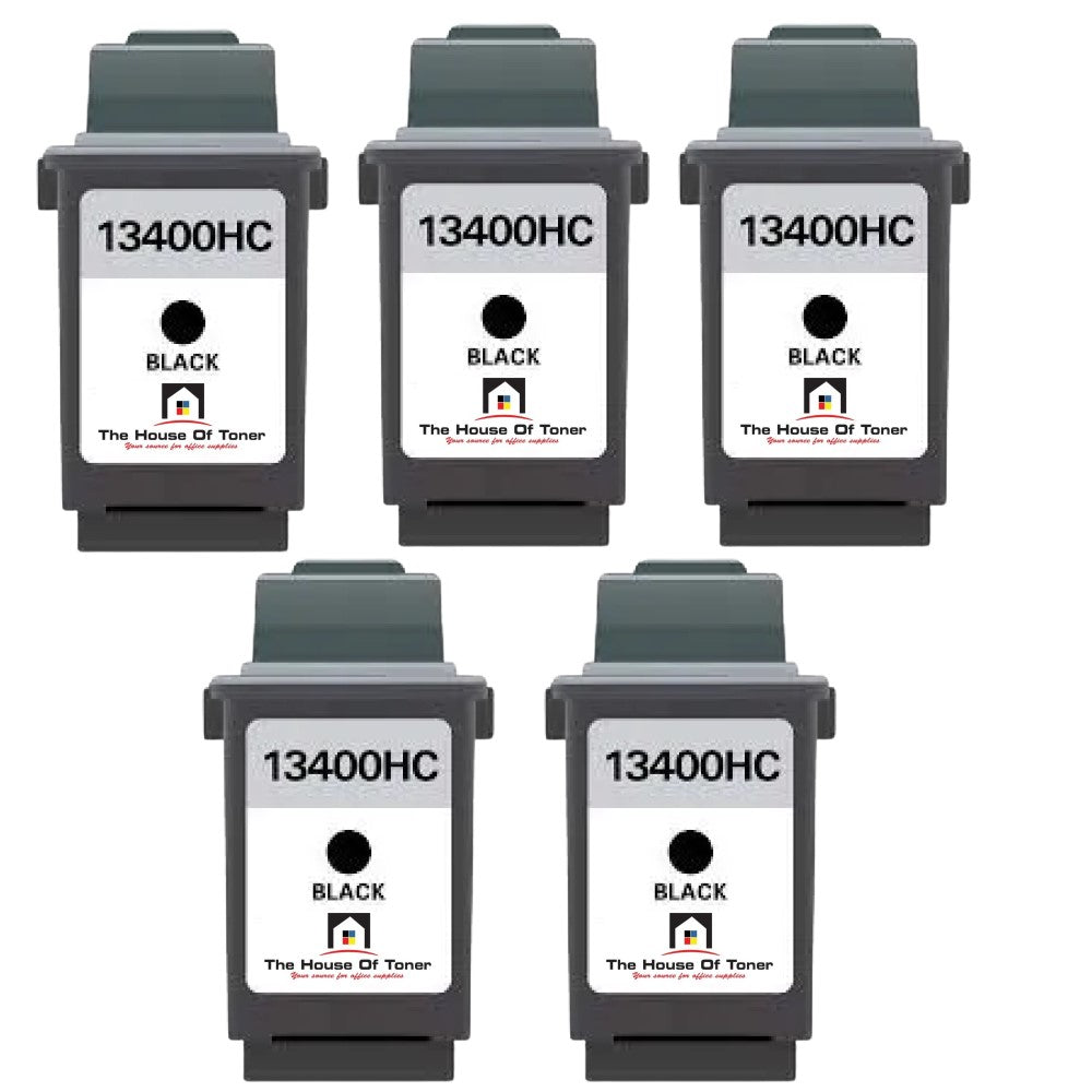 Compatible Ink Cartridge Replacement For LEXMARK 13400HC (Black) 600 YLD (5-Pack) Compatible Ink Cartridge Replacement For LEXMARK 13400HC (Black) 600 YLD (5-Pack)
