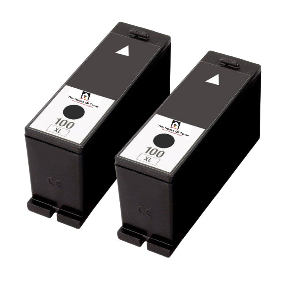 Compatible Ink Cartridge Replacement For Lexmark 14N1068 (100XL, Black) 510 YLD (2-Pack) Compatible Ink Cartridge Replacement For Lexmark 14N1068 (100XL, Black) 510 YLD (2-Pack)