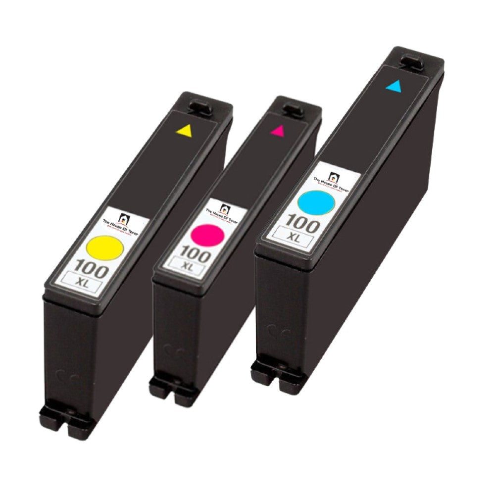 Compatible Ink Cartridge Replacement For Lexmark 14N1069, 14N1070, 14N1071 (100XL, Cyan, Magenta, Yellow) 600 YLD (3-Pack) Compatible Ink Cartridge Replacement For Lexmark 14N1069, 14N1070, 14N1071 (100XL, Cyan, Magenta, Yellow) 600 YLD (3-Pack)