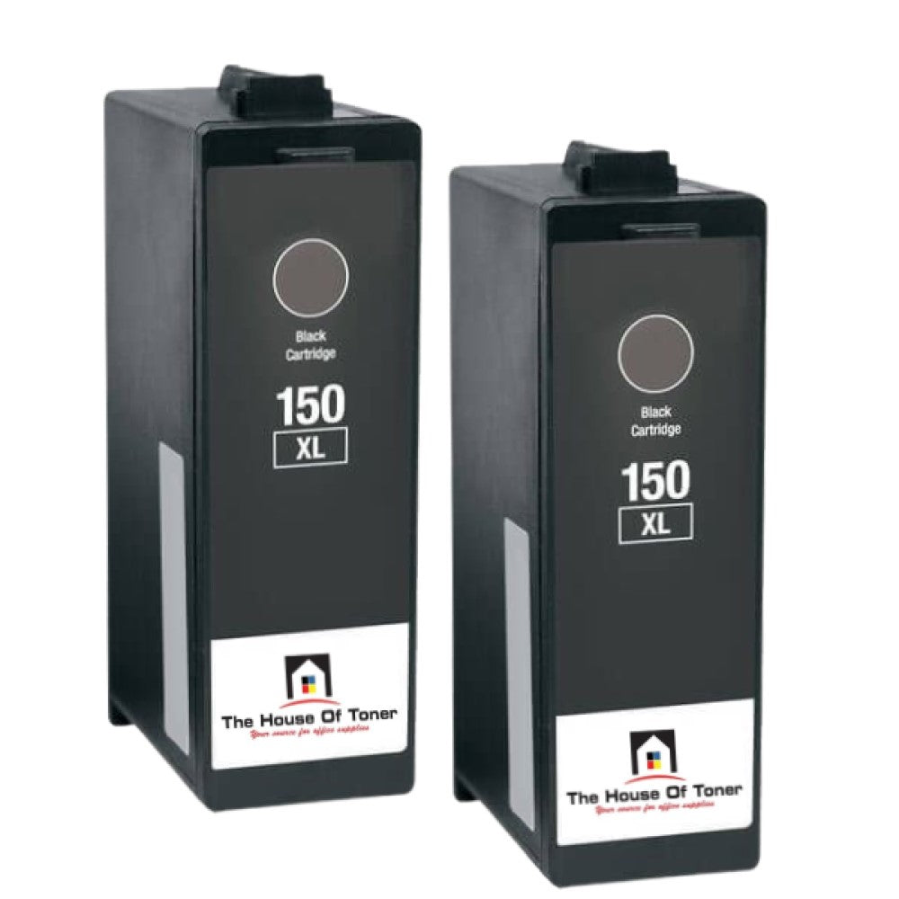 Compatible Ink Cartridge Replacement For Lexmark 14N1614 (150XL, Black) 750 YLD (2-Pack) Compatible Ink Cartridge Replacement For Lexmark 14N1614 (150XL, Black) 750 YLD (2-Pack)