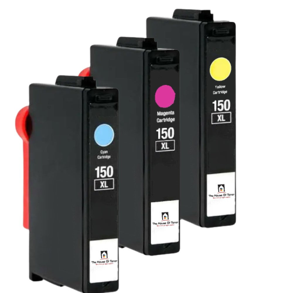 Compatible Ink Cartridge Replacement For Lexmark 14N1615, 14N1616, 14N1618 (150XL, Cyan, Magenta, Yellow) 700 YLD (3-Pack) Compatible Ink Cartridge Replacement For Lexmark 14N1615, 14N1616, 14N1618 (150XL, Cyan, Magenta, Yellow) 700 YLD (3-Pack)