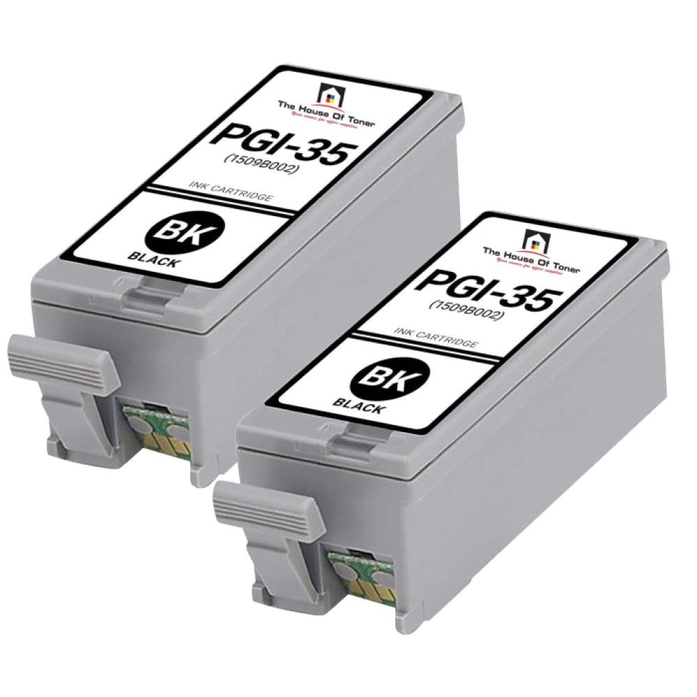 Compatible Ink Toner Cartridge Replacement for CANON 1509B002AA (PGI-35) Black (200 YLD) 2-Pack Compatible Ink Toner Cartridge Replacement for CANON 1509B002AA (PGI-35) Black (200 YLD) 2-Pack