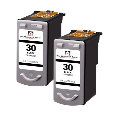 Compatible Toner Cartridge Replacement for CANON 1899B002AA (PG30) Black (11ML) 2-Pack