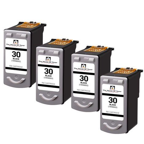 Compatible Toner Cartridge Replacement for CANON 1899B002AA (PG30) Black (11ML) 4-Pack