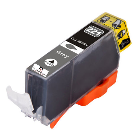 Compatible Ink Cartridge Replacement for CANON 2950B001AA (CLI-221GY) Gray (500 YLD)