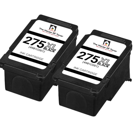 Compatible Ink Cartridge Replacement For CANON 4981C001 (PGI-275XL) Black (400 YLD) 2-Pack