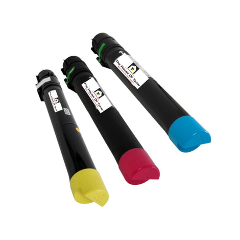 Compatible Toner Cartridge Replacement for XEROX 1) 6R1513, 1) 6R1516, 1) 6R1515 (Cyan, Yellow, Magenta) 3 PACK