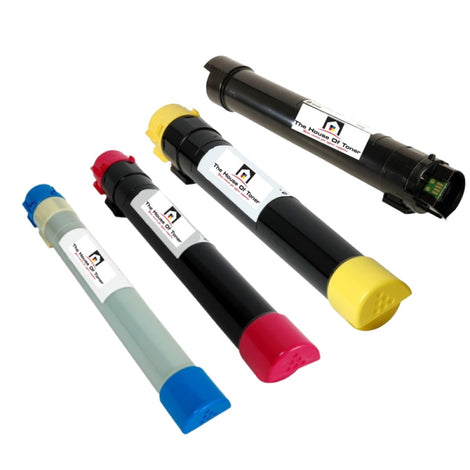 Compatible Toner Cartridge Replacement for XEROX 1) 6R1395, 1) 6R1398, 1) 6R1397, 1) 6R1396 (Black, Cyan, Yellow, Magenta) 26K YLD-Black, 15K YLD-Color (4-Pack)