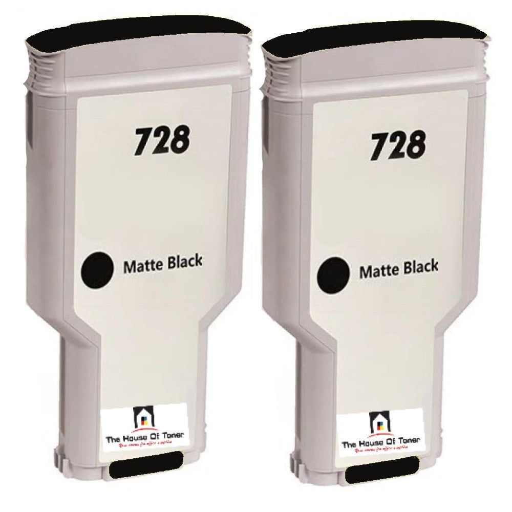 Compatible Ink Cartridge Replacement For HP F9J68A (728) Matte Black (300ML) 2-Pack Compatible Ink Cartridge Replacement For HP F9J68A (728) Matte Black (300ML) 2-Pack