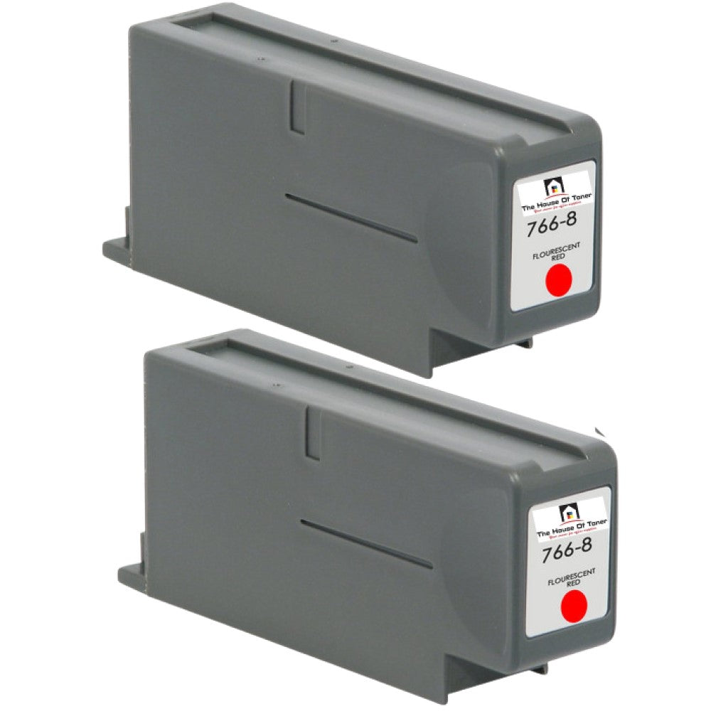 Compatible Postage Ink Cartridge Replacement for PITNEY BOWES 766-8 (Flourescent Red) 52,500 Impressions (2-Pack) Compatible Postage Ink Cartridge Replacement for PITNEY BOWES 766-8 (Flourescent Red) 52,500 Impressions (2-Pack)