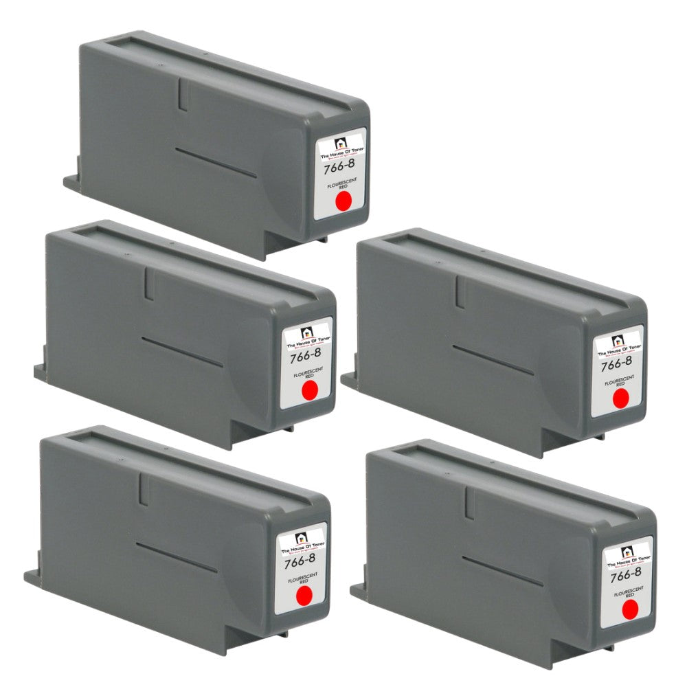 Compatible Postage Ink Cartridge Replacement for PITNEY BOWES 766-8 (Flourescent Red) 52,500 Impressions (5-Pack) Compatible Postage Ink Cartridge Replacement for PITNEY BOWES 766-8 (Flourescent Red) 52,500 Impressions (5-Pack)