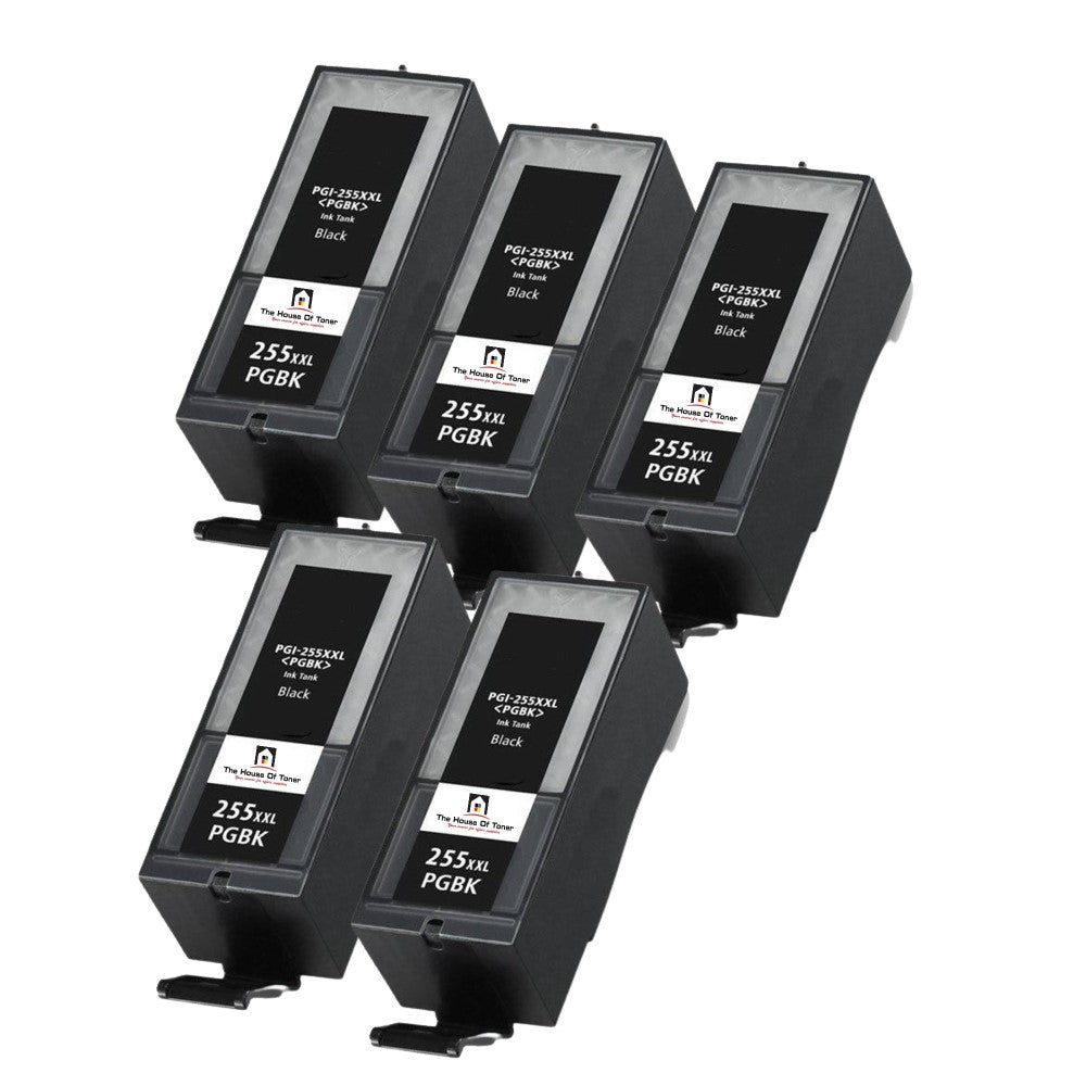 Compatible Ink Cartridge Replacement For CANON 8050B001 (PGI-255XXL, PG-255XXL) Extra High Yield Black (800 YLD) 5-Pack Compatible Ink Cartridge Replacement For CANON 8050B001 (PGI-255XXL, PG-255XXL) Extra High Yield Black (800 YLD) 5-Pack