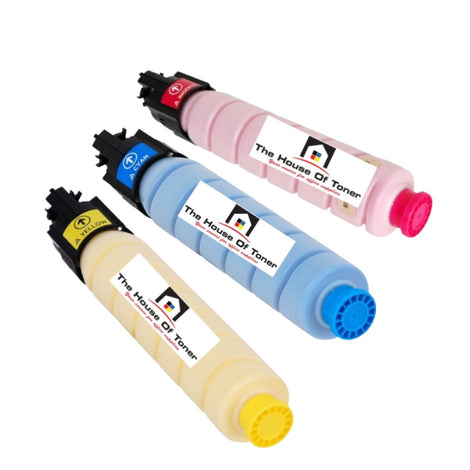 Compatible Toner Cartridge Replacement for Ricoh 821106, 821107, 821108 (Yellow, Magenta, Cyan) 21K YLD (3-Pack)