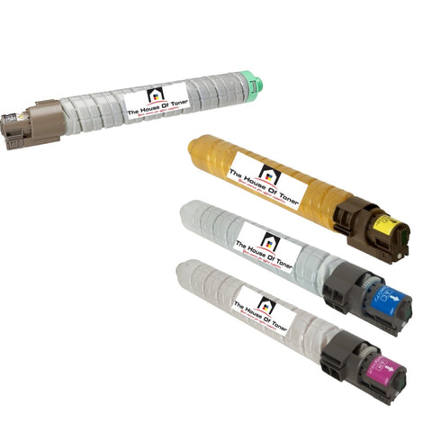 Compatible Toner Cartridge Replacement for Ricoh 884981, 884979, 884980, 884978 (Cyan, Magenta, Yellow, Black) 17K YLD-Color, 23K -YLD-Black (4-Pack)