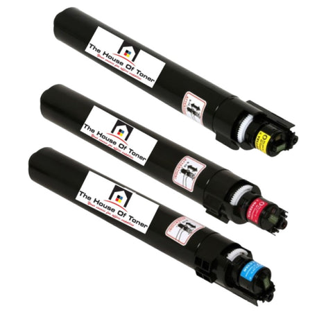 Compatible Toner Cartridge Replacement for Lanier 888637, 888638, 888639 (Cyan, Yellow, Magenta) 15K YLD (3-Pack)