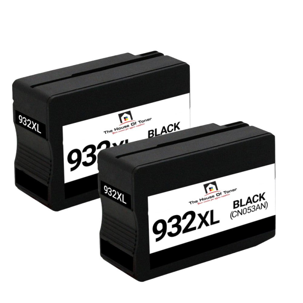 Compatible Ink Cartridge Replacement for HP CN053AN (932XL) High Yield Black (1K YLD) 2-Pack Compatible Ink Cartridge Replacement for HP CN053AN (932XL) High Yield Black (1K YLD) 2-Pack