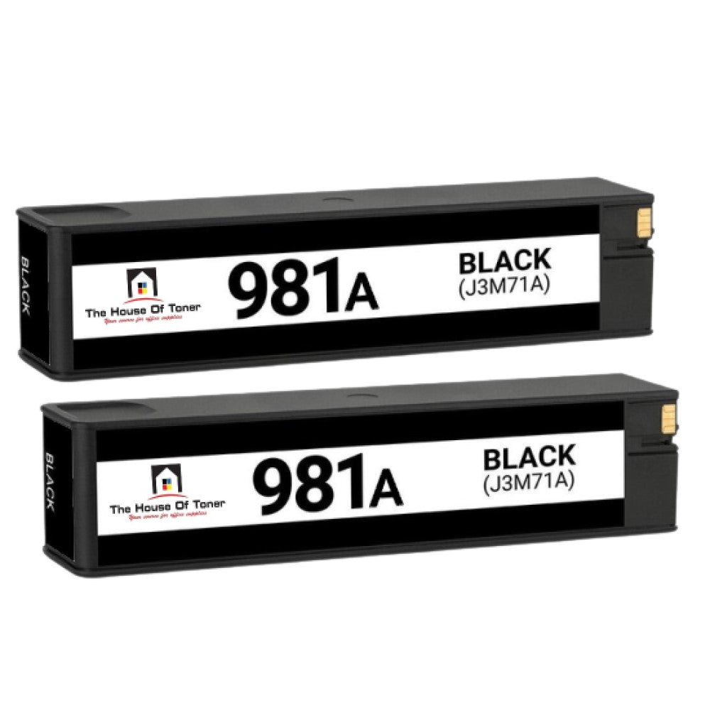 Compatible Ink Cartridge Replacement for HP J3M71A (981A) Black (6K YLD) 2-Pack Compatible Ink Cartridge Replacement for HP J3M71A (981A) Black (6K YLD) 2-Pack