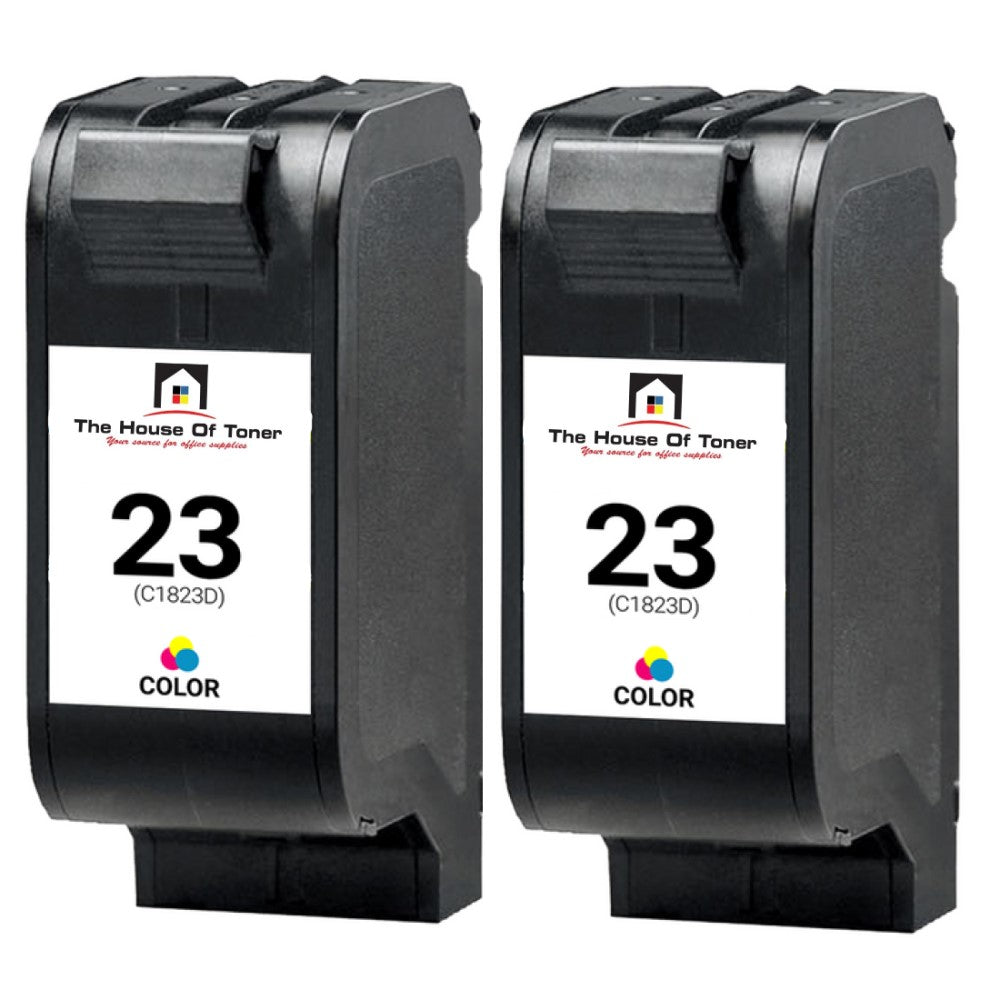 Compatible Ink Cartridge Replacement For HP C1823D (23) Tri-Color (38ML) 2-Pack Compatible Ink Cartridge Replacement For HP C1823D (23) Tri-Color (38ML) 2-Pack