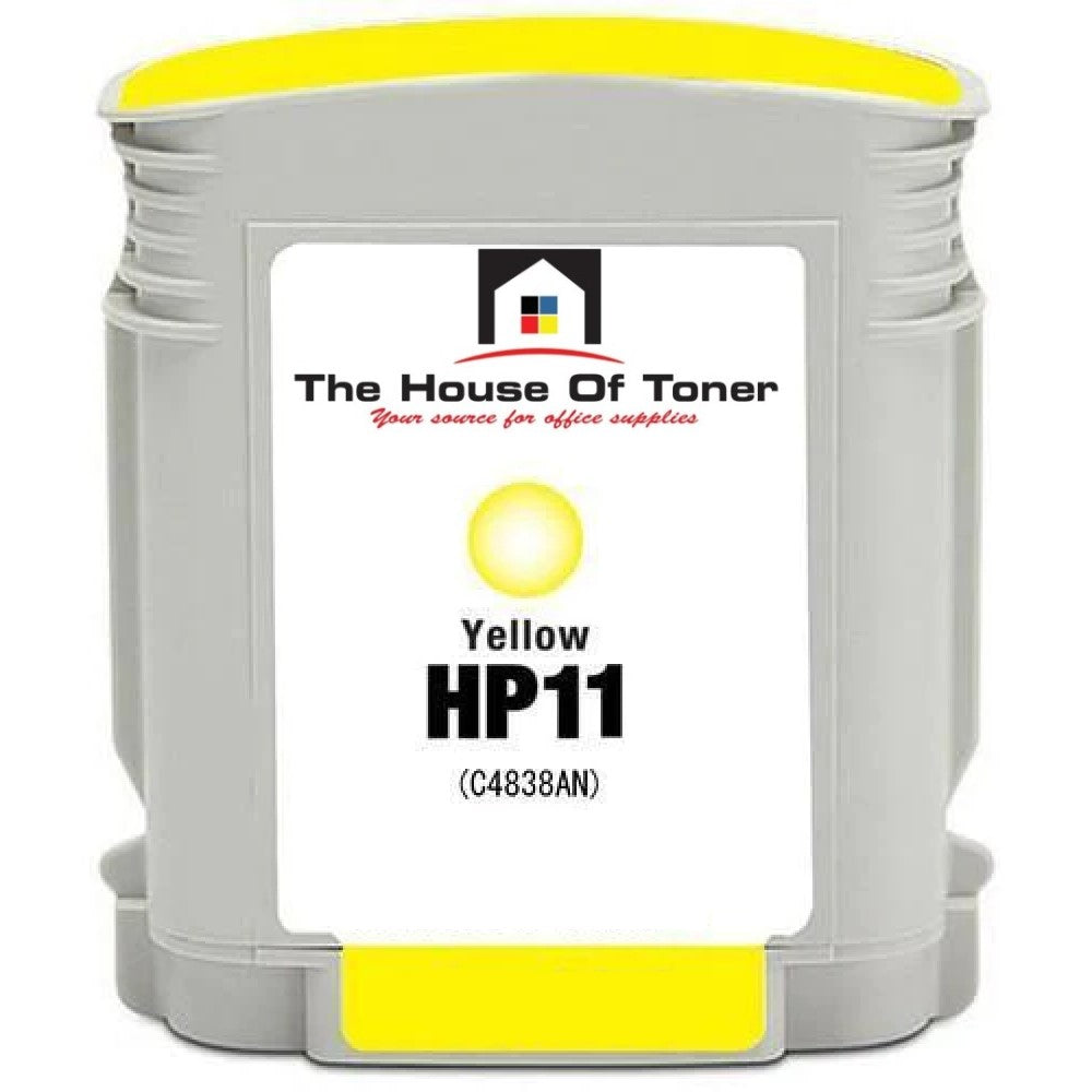 Compatible Ink Cartridge Replacement for HP C4838A (11) Yellow (1.75K YLD) Compatible Ink Cartridge Replacement for HP C4838A (11) Yellow (1.75K YLD)