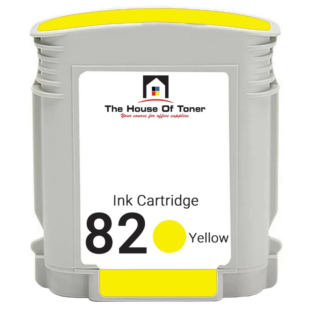 Compatible Ink Cartridge Replacement for HP C4913A (82) Yellow (3.2K YLD) Compatible Ink Cartridge Replacement for HP C4913A (82) Yellow (3.2K YLD)