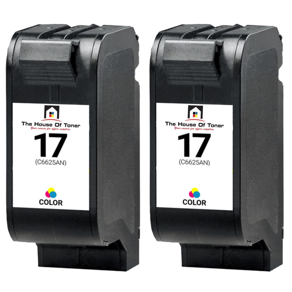Compatible Ink Cartridge Replacement for HP C6625AN (17) Tri-Color (38ML) 2-Pack Compatible Ink Cartridge Replacement for HP C6625AN (17) Tri-Color (38ML) 2-Pack