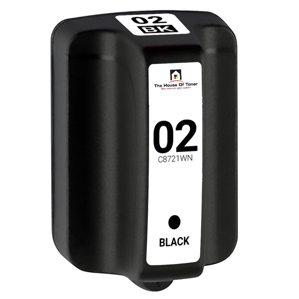 Compatible Ink Cartridge Replacement for HP C8721WN (02) Black (660 YLD) Compatible Ink Cartridge Replacement for HP C8721WN (02) Black (660 YLD)