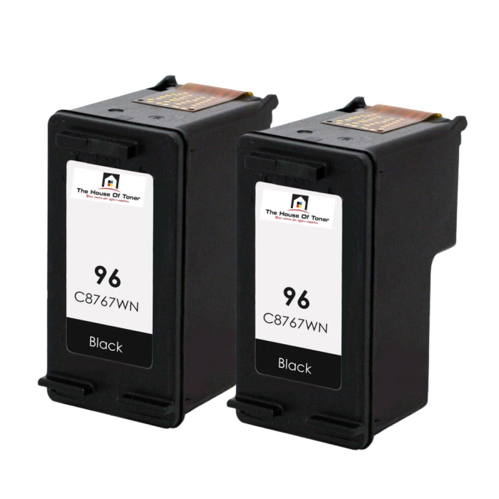 Compatible Ink Cartridge Replacement for HP C8767WN (96) Black (860 YLD) 2-Pack Compatible Ink Cartridge Replacement for HP C8767WN (96) Black (860 YLD) 2-Pack