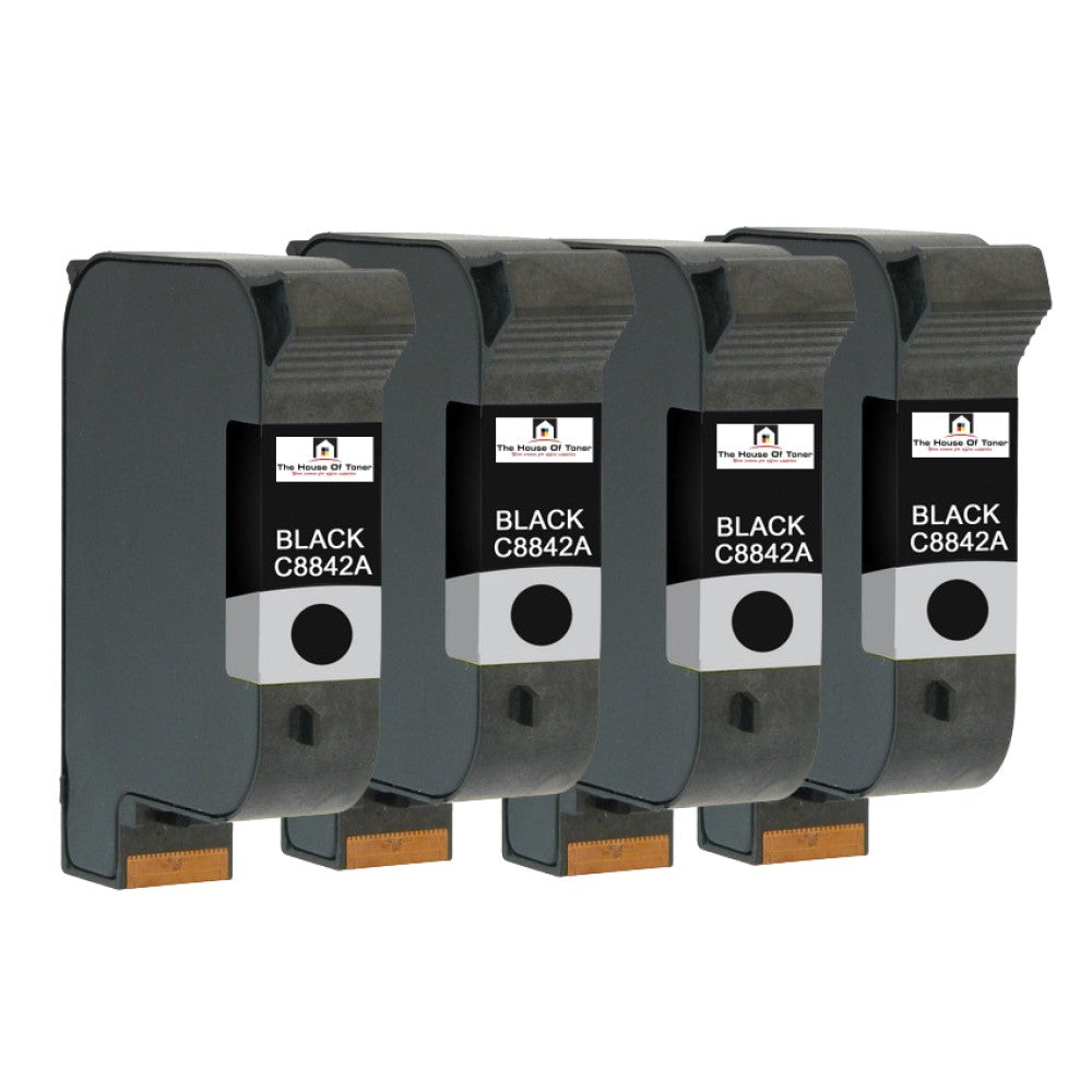 Compatible Ink Cartridge Replacement For HP C8842A (711-1) Black (830 YLD) 4-Pack Compatible Ink Cartridge Replacement For HP C8842A (711-1) Black (830 YLD) 4-Pack