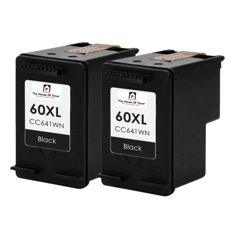 Compatible Ink Cartridge Replacement for HP CC641WN (60XL) High Yield Black (600 YLD) 2-Pack Compatible Ink Cartridge Replacement for HP CC641WN (60XL) High Yield Black (600 YLD) 2-Pack