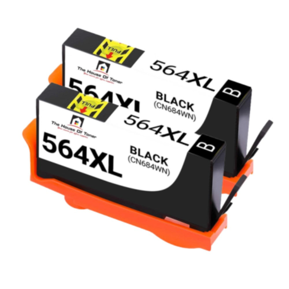 Compatible Ink Cartridge Replacement For HP CN684WN (564XL, CB321WN) High Yield Black (550 YLD) 2-Pack Compatible Ink Cartridge Replacement For HP CN684WN (564XL, CB321WN) High Yield Black (550 YLD) 2-Pack