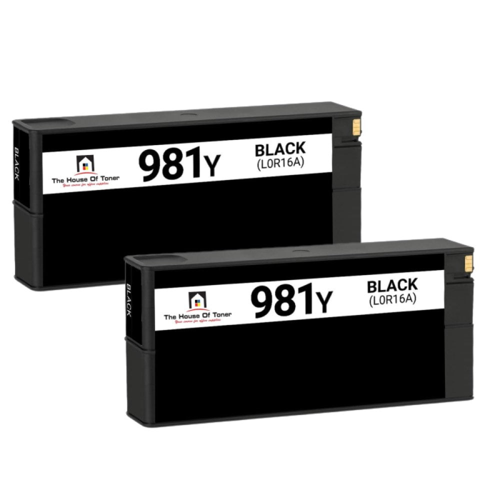 Compatible Ink Cartridge Replacement for HP L0R16A (981Y) Black (20K YLD) 2-Pack Compatible Ink Cartridge Replacement for HP L0R16A (981Y) Black (20K YLD) 2-Pack