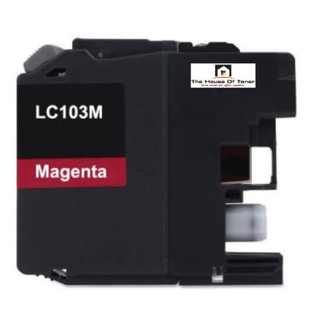 Compatible Toner Cartridge Replacement For Brother LC103M (LC-103M) Magenta (600 YLD)