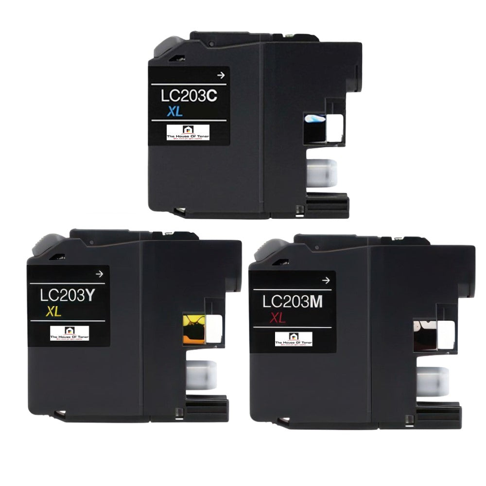 Compatible Ink Cartridge Replacement for BROTHER LC203M, LC203C, LC203Y (LC-203M, LC203Y, LC203C XL) Magenta, Cyan, Yellow (550 YLD) 3-Pack Compatible Ink Cartridge Replacement for BROTHER LC203M, LC203C, LC203Y (LC-203M, LC203Y, LC203C XL) Magenta, Cyan, Yellow (550 YLD) 3-Pack