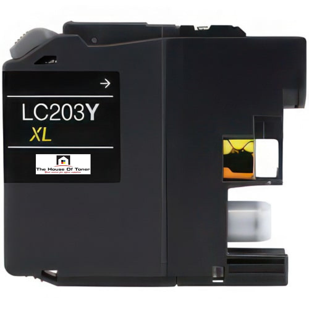 Compatible Ink Cartridge Replacement for BROTHER LC203Y (LC-203Y XL) Yellow (550 YLD) Compatible Ink Cartridge Replacement for BROTHER LC203Y (LC-203Y XL) Yellow (550 YLD)
