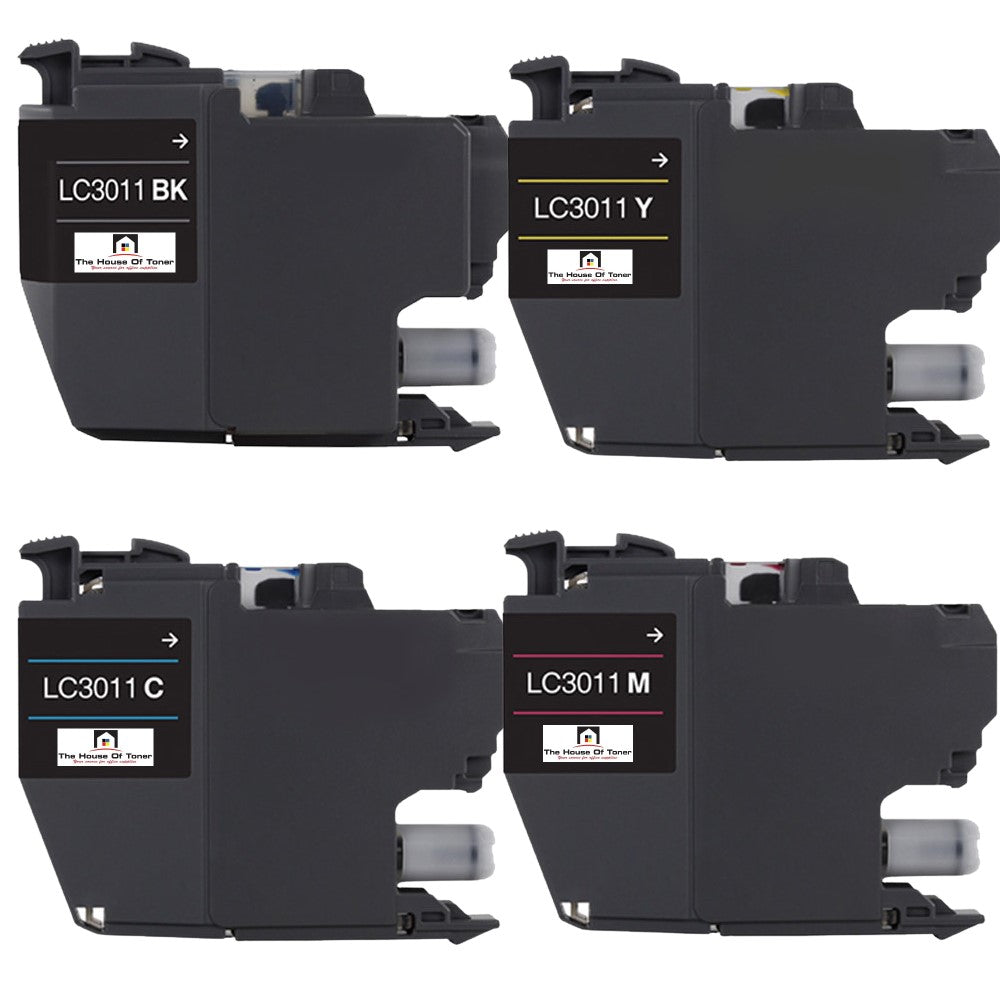 Compatible Ink Cartridge Replacement for BROTHER LC3011BK, LC3011C, LC3011M, LC3011Y (LC-3011BK, LC-3011C, LC-3011M, LC-3011Y) Black, Cyan, Magenta, Yellow (200 YLD) 4-Pack Compatible Ink Cartridge Replacement for BROTHER LC3011BK, LC3011C, LC3011M, LC3011Y (LC-3011BK, LC-3011C, LC-3011M, LC-3011Y) Black, Cyan, Magenta, Yellow (200 YLD) 4-Pack