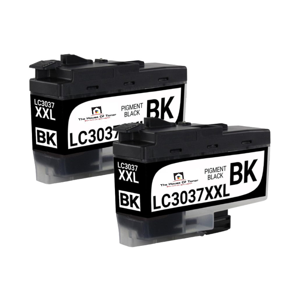 Compatible Ink Cartridge Replacement for BROTHER LC3037BK (LC-3037BK XXL) Black (3K YLD) 2-Pack Compatible Ink Cartridge Replacement for BROTHER LC3037BK (LC-3037BK XXL) Black (3K YLD) 2-Pack