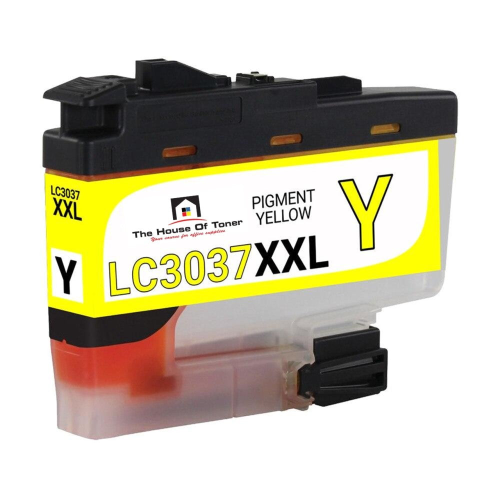 Compatible Ink Cartridge Replacement for BROTHER LC3037Y (LC-3037Y XXL) Yellow (1.5K YLD) Compatible Ink Cartridge Replacement for BROTHER LC3037Y (LC-3037Y XXL) Yellow (1.5K YLD)