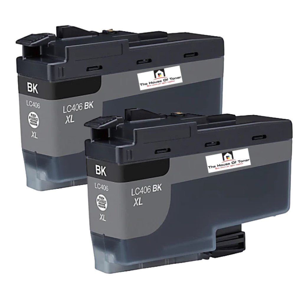 Compatible Ink Cartridge Replacement for BROTHER LC401XLBK (LC-401BK XL) Black (500 YLD) 2-PACK Compatible Ink Cartridge Replacement for BROTHER LC401XLBK (LC-401BK XL) Black (500 YLD) 2-PACK