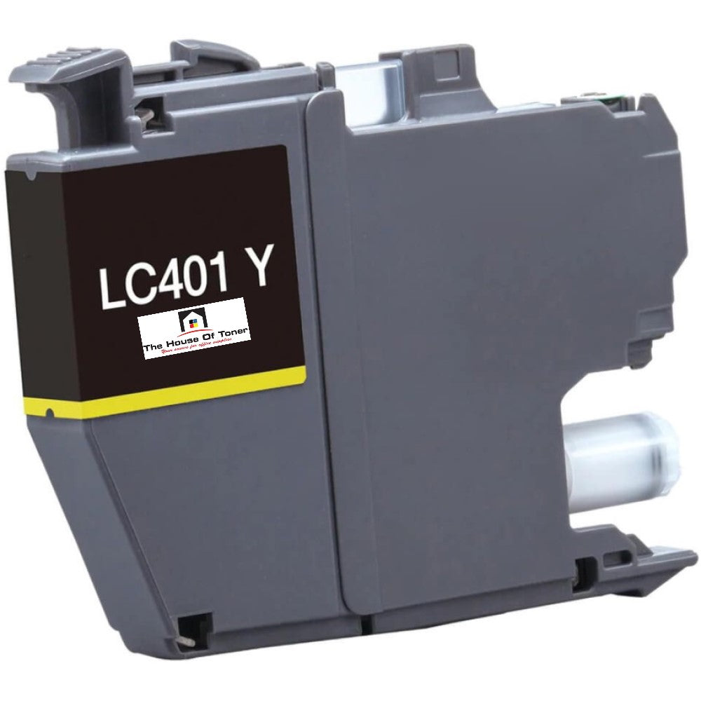 Compatible Ink Cartridge Replacement for BROTHER LC401Y (LC-401Y) Yellow (200 YLD) Compatible Ink Cartridge Replacement for BROTHER LC401Y (LC-401Y) Yellow (200 YLD)