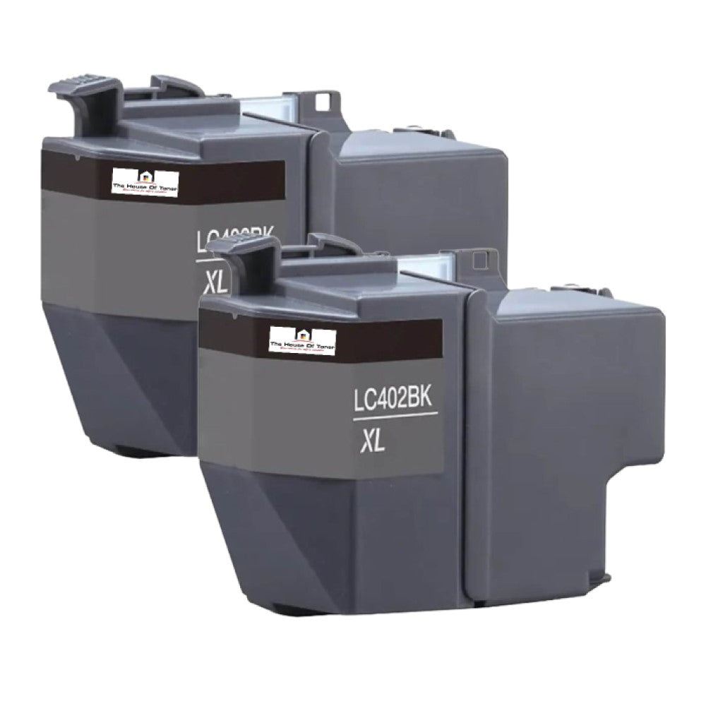 Compatible Ink Cartridge Replacement for BROTHER LC402XLBK (LC-402BK XL) Black (3K YLD) 2-Pack Compatible Ink Cartridge Replacement for BROTHER LC402XLBK (LC-402BK XL) Black (3K YLD) 2-Pack